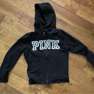 PINK hoodie, size Medium; pet free/smoke free home